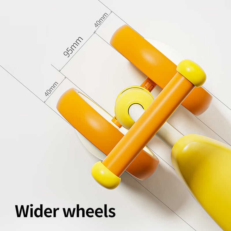B.Duck - Baby Balance Bike, Anti-slip Handle & Wheels, Indoor/Outdoor Ride, Yellow, 1- 2 Y - Image 3